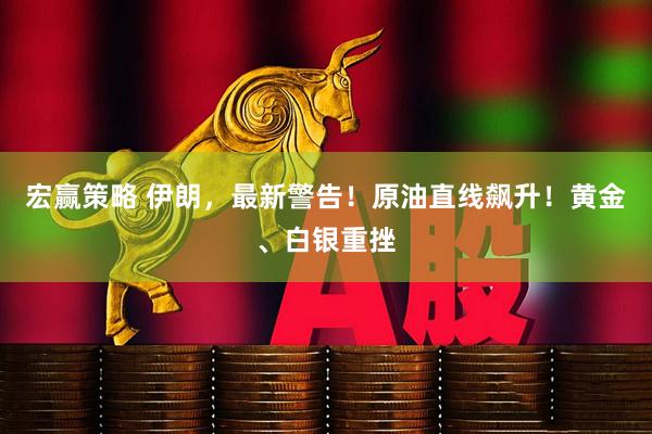 宏赢策略 伊朗，最新警告！原油直线飙升！黄金、白银重挫